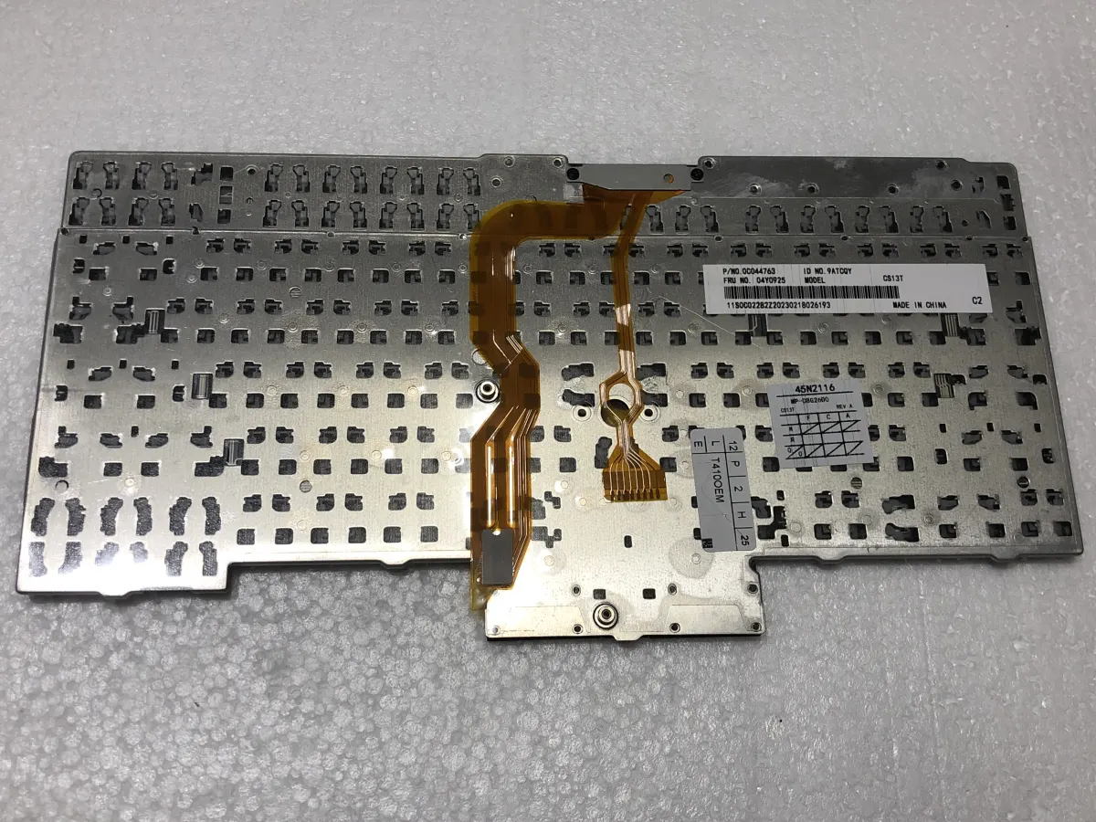 Bàn phím LENOVO T400S/T410 =KO CHUỘT GIỮA= => =>ThinkPad T400s T410 T410s T510 W510 W520 T420 T420s T520 X220 X220s mặt sau