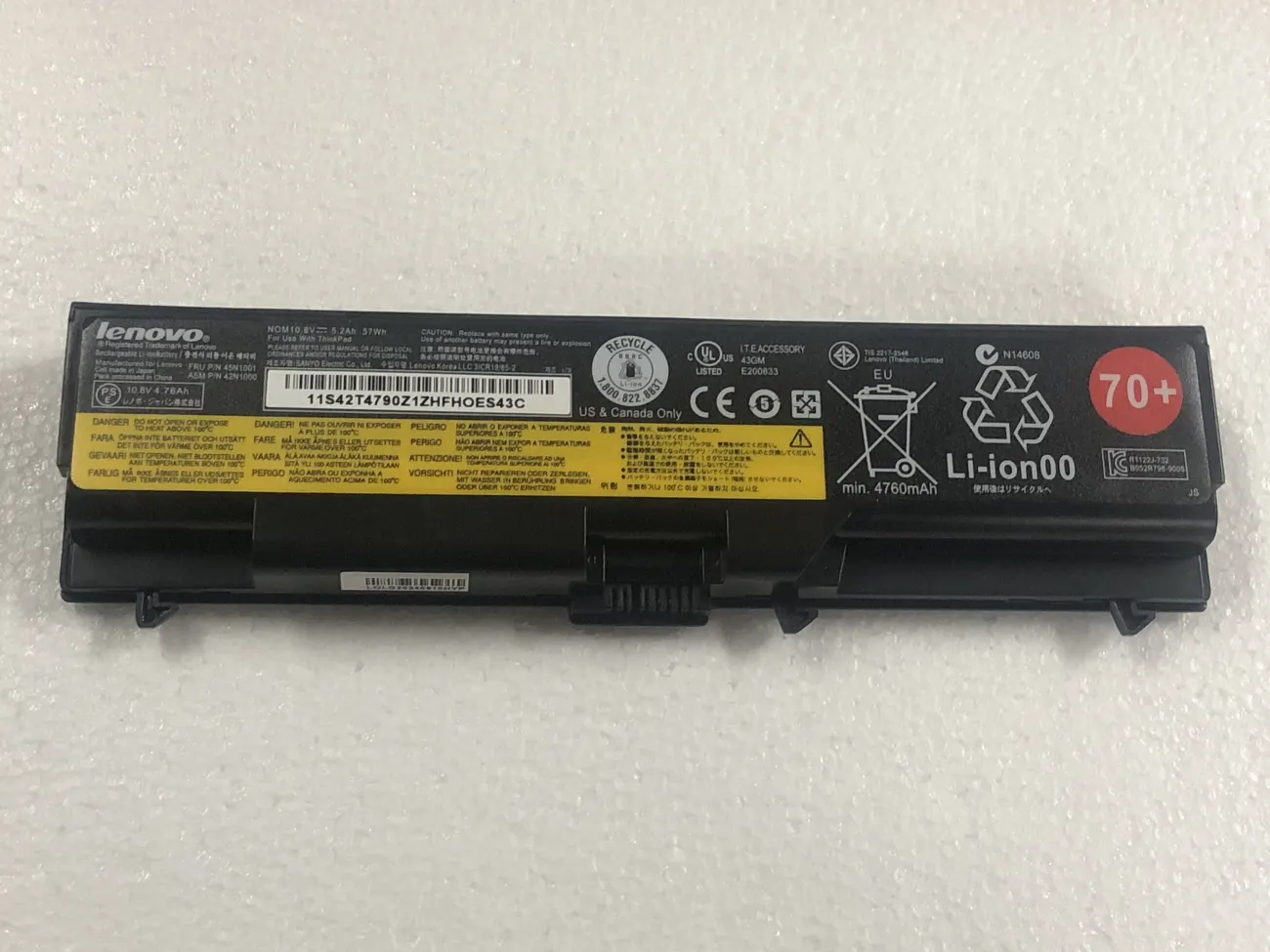 Pin Lenovo T430 zin  70+ mặt trước