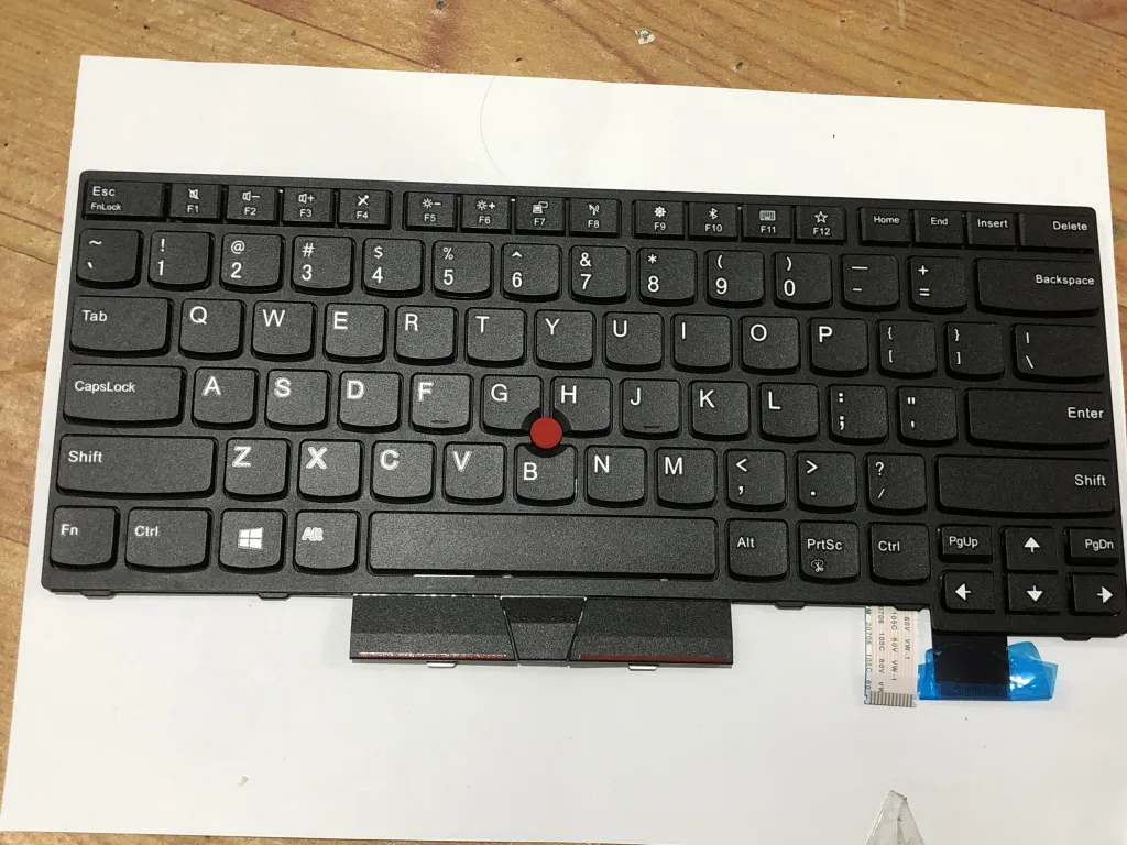 Bàn phím LENOVO T470 T480 =CÓ CHUỘT GIỮA *CÓ NÚT CHUỘT L+R* - Thinkpad T470 T480 mặt trước