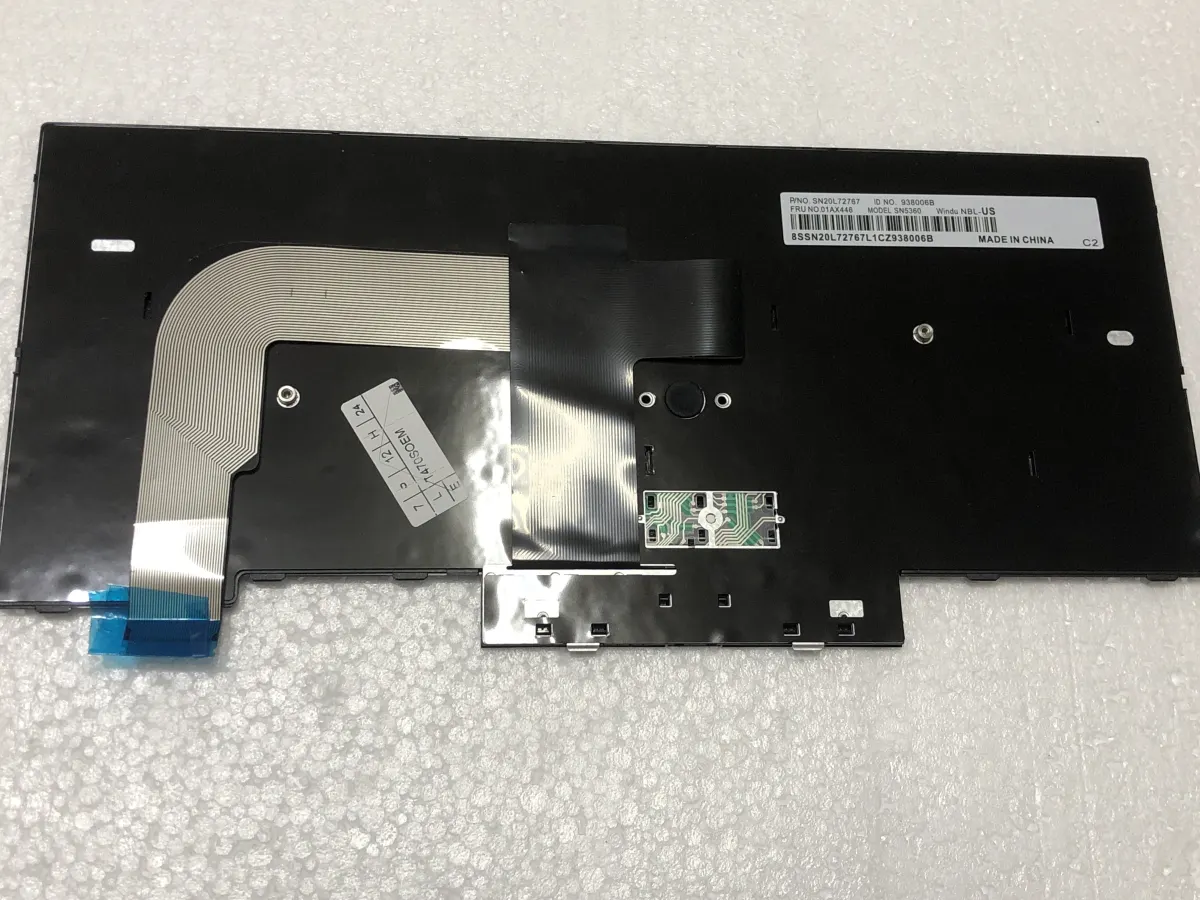 Bàn phím LENOVO T470 T480 无杆 ko chuột  50个 mặt sau