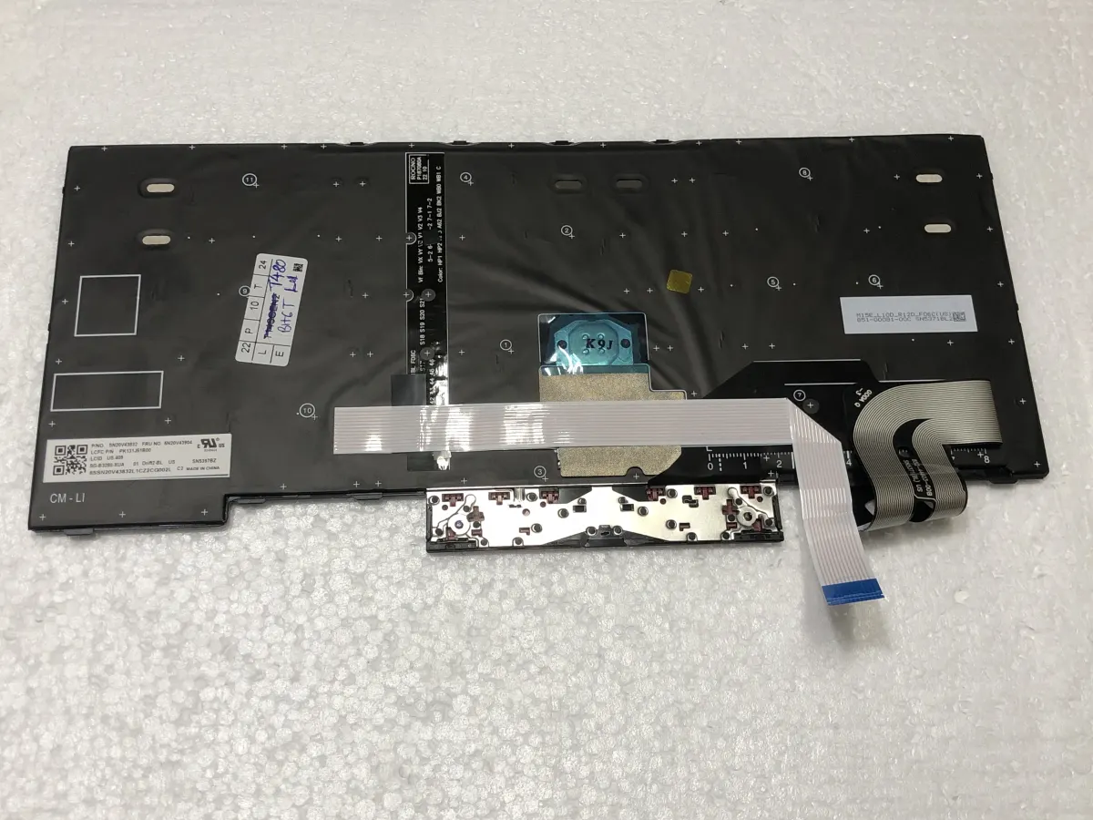 Bàn phím Lenovo Thinkpad Edge E480 E485 E490 E495 T480 T480s T490 L380 L480 L490 ( Zin ) mặt sau