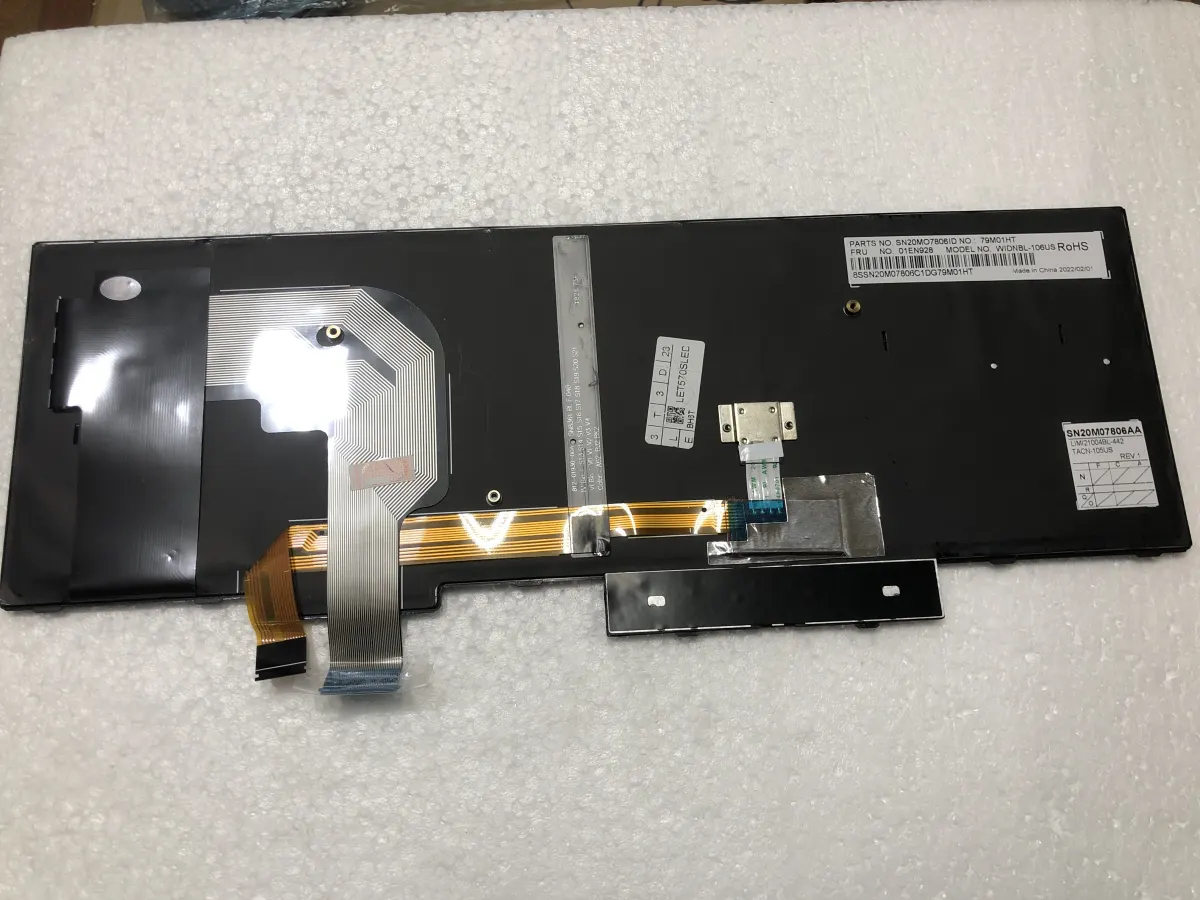 Bàn phím LENOVO T570S LED 带背光 mặt sau