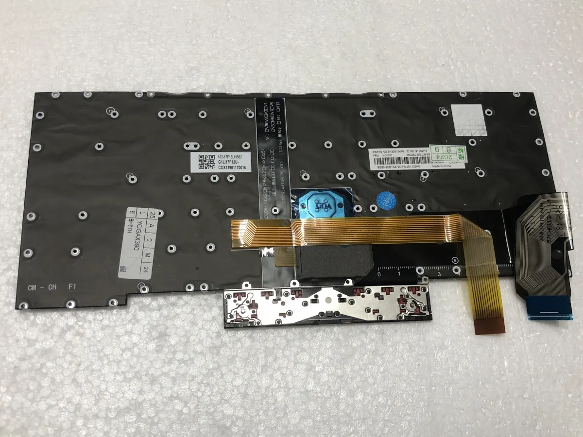 Bàn phím LENOVO YOGA X390 (. ÂM KO KHUNG) - Thinkpad Yoga X390 X395, 20NN 20NQ mặt sau