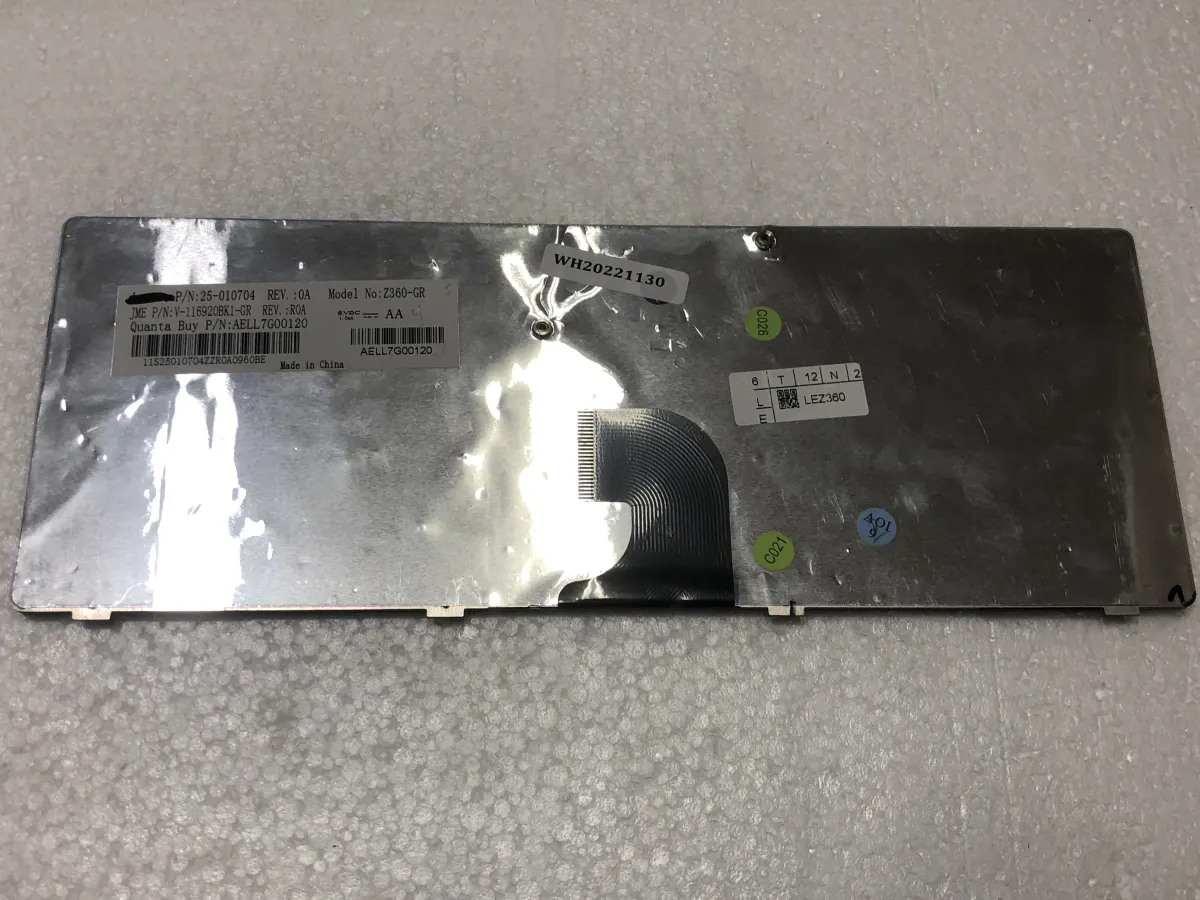 Bàn phím LENOVO Z360 mặt sau