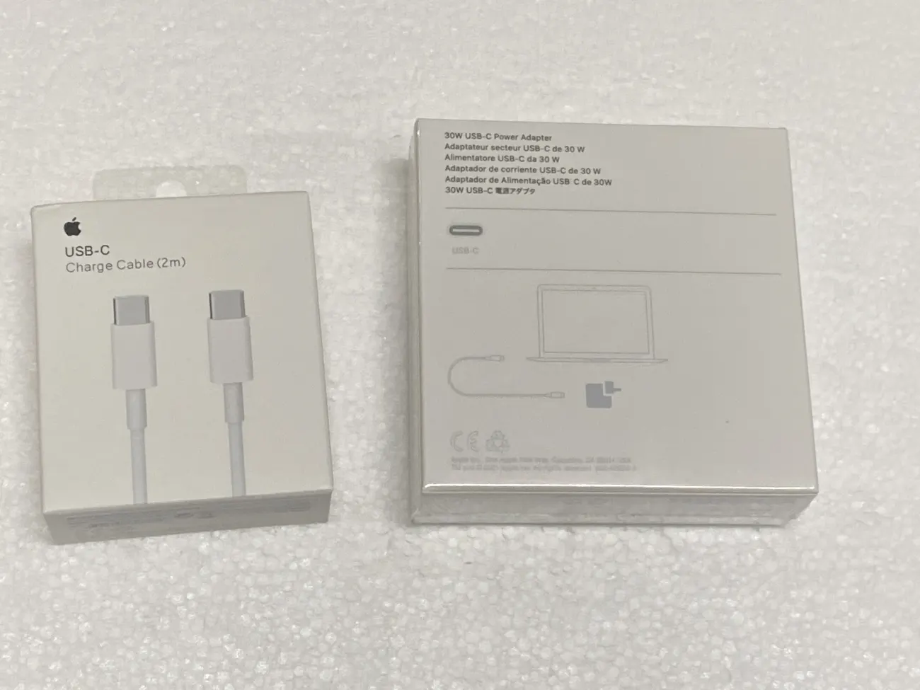 Sạc Macbook 30w USB Type C full box trắng mặt trước