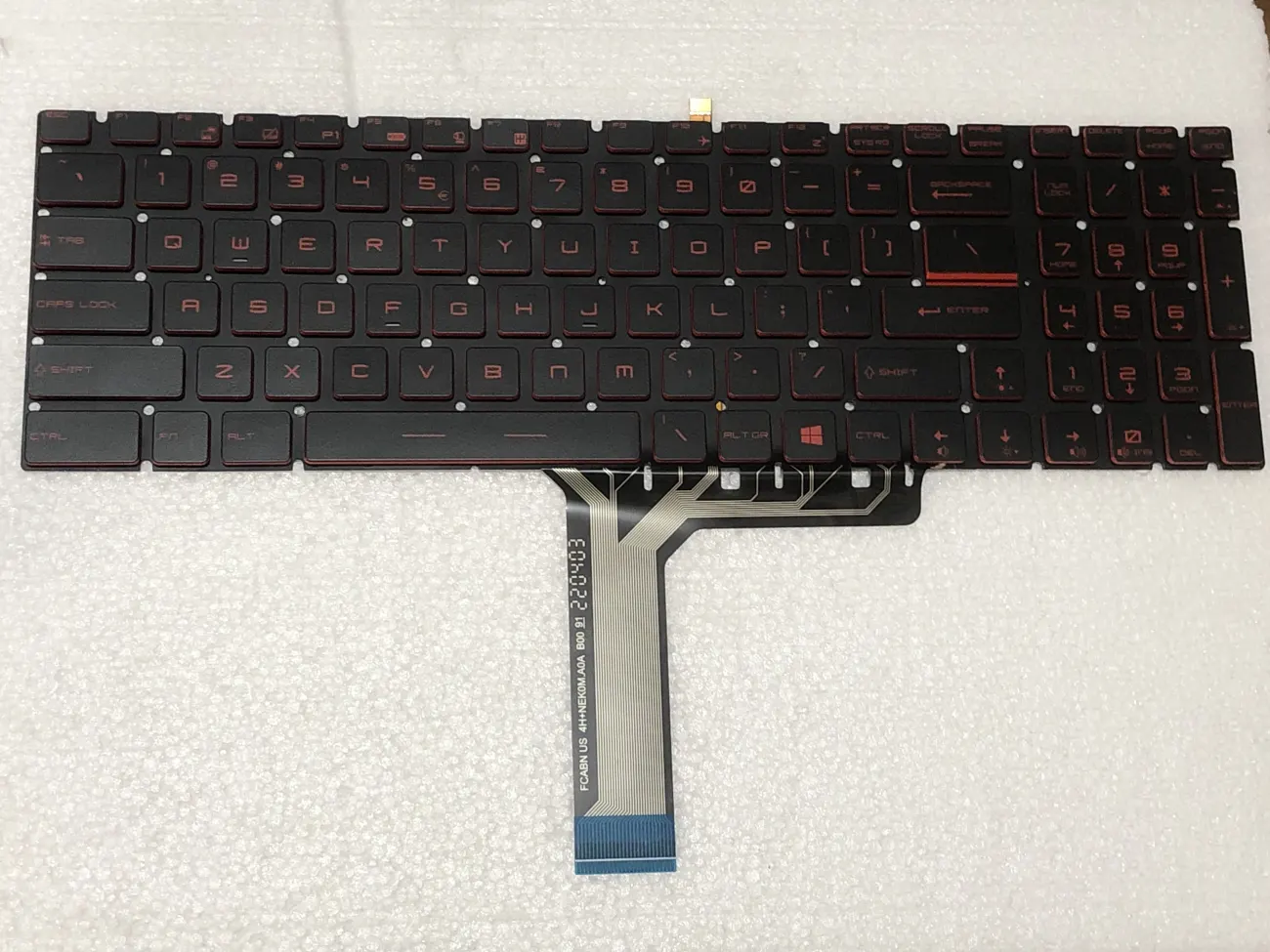 Bàn phím MSI GE60/GT780 (CÓ ĐÈN, ) =>MSI GE60 GE70 GT60 GT70 GX60 GX70 CR70 CX70, GT780 GT780DX GT783, MS-16, MS-1762 mặt trước