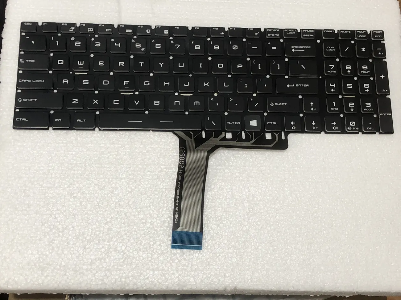 Bàn phím MSI GE62 GE72 WS60 mặt trước