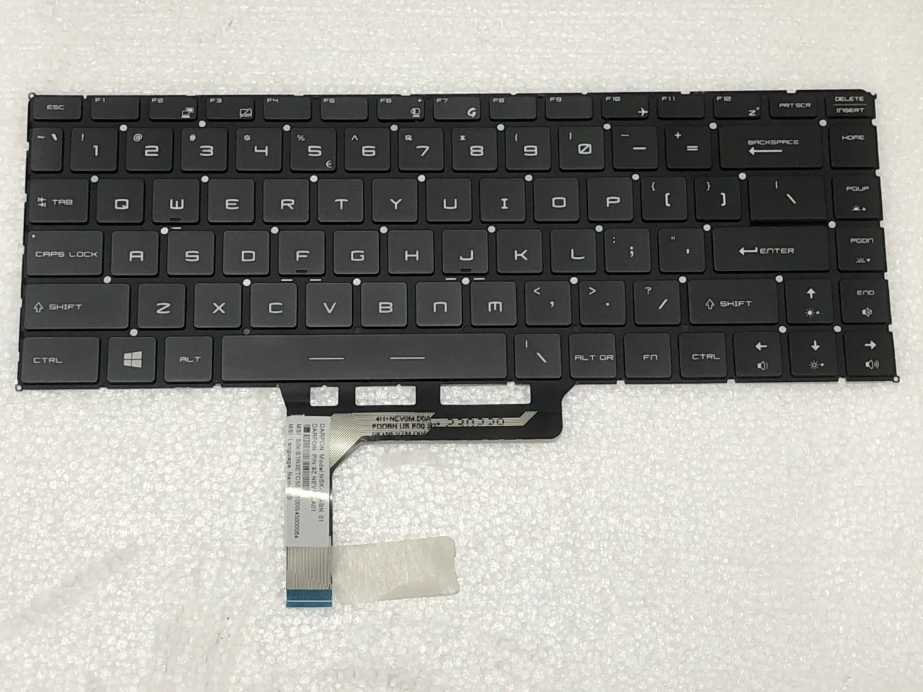 Bàn phím MSI GS65 LIGHT, GS 65 đèn mặt trước