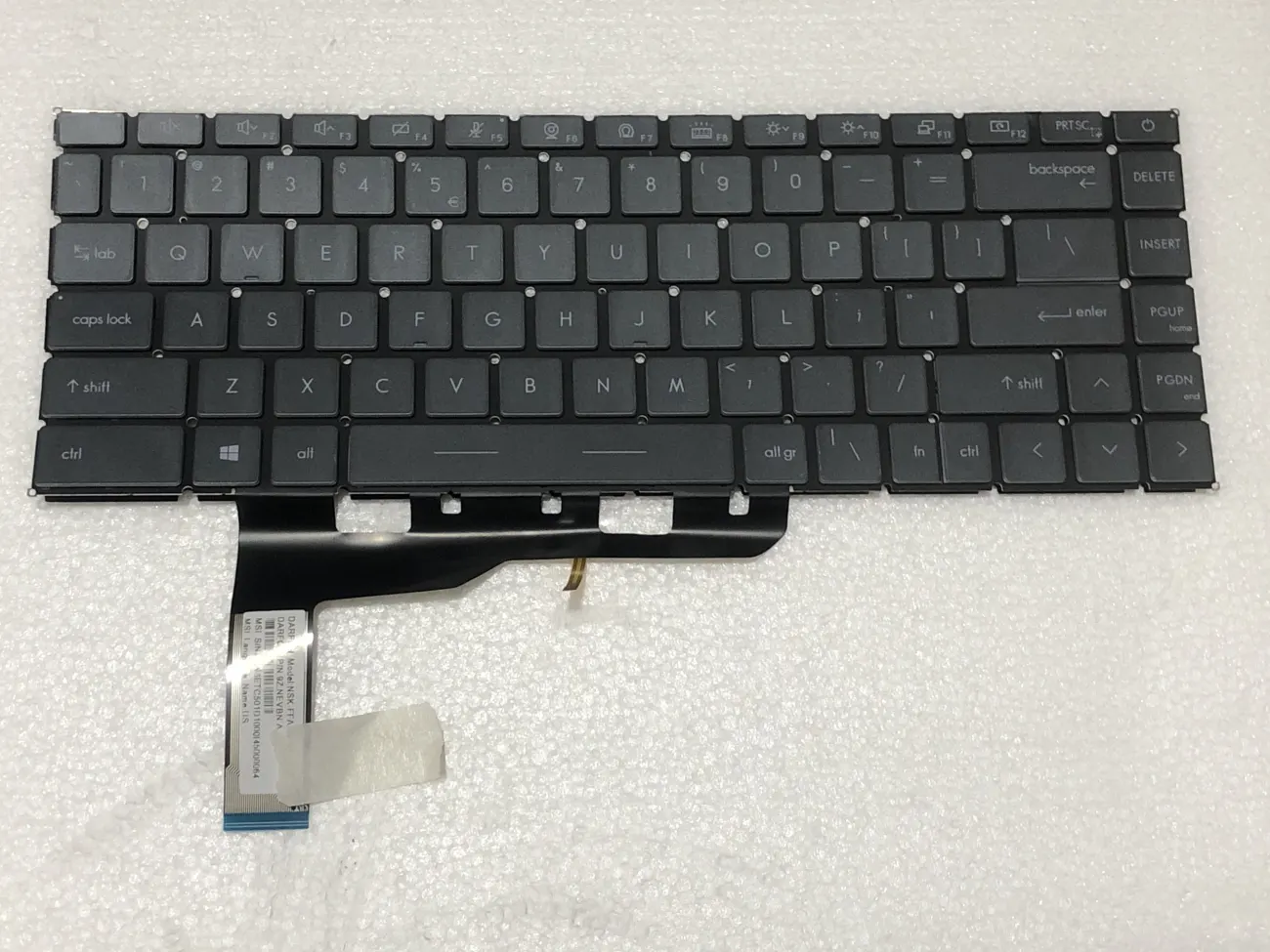 Bàn phím MSI GS66 (LED THƯỜNG, ) *CÁP LED DẸP* =>MSI Stealth GS66, Raider GE66, Vector GP66, Modern 14 B11ML B11MO B11MU B11SB B11S B4MW B45MW, Modern 15 M15 A4M A5M, MS-14D3, MS-16V1, MS-1541, MS-1542, MS-1552 mặt trước