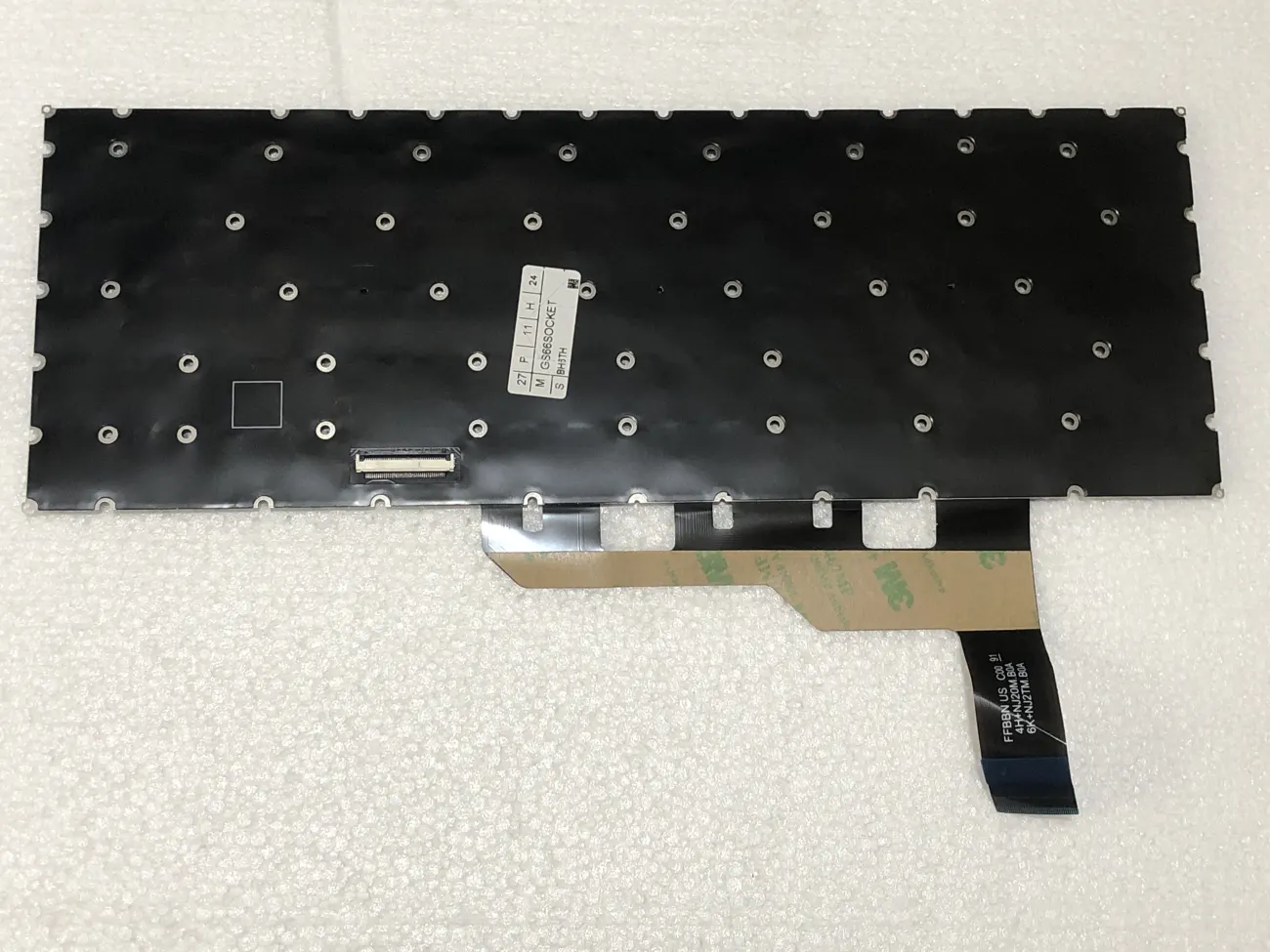 Bàn phím MSI GS66 (LED THƯỜNG, ) (SOCKET CÀI) =>MSI Stealth GS66, Raider GE66, Vector GP66, Modern 14 B11ML B11MO B11MU B11SB B11S B4MW B45MW, Modern 15 M15 A4M A5M, MS-14D3, MS-16V1, MS-1541, MS-1542, MS-1552 mặt sau