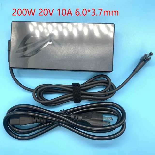 Sạc Asus 20v-10A 200W chân kim lớn 6.0x3.7mm mặt sau