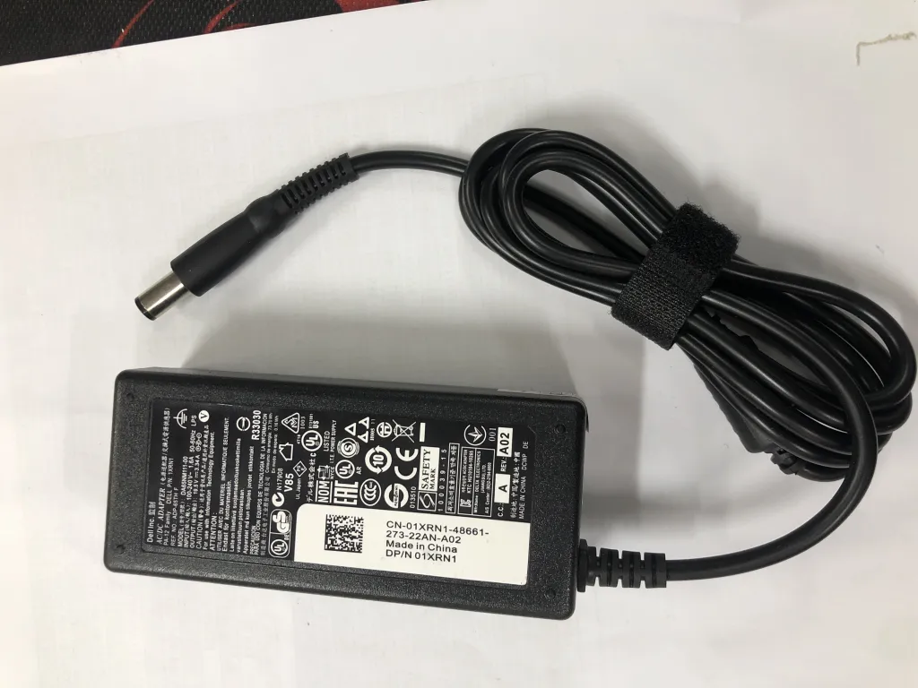 Sạc Dell 19.5v-3.34A 65W chân KIM TO ZIN mặt trước