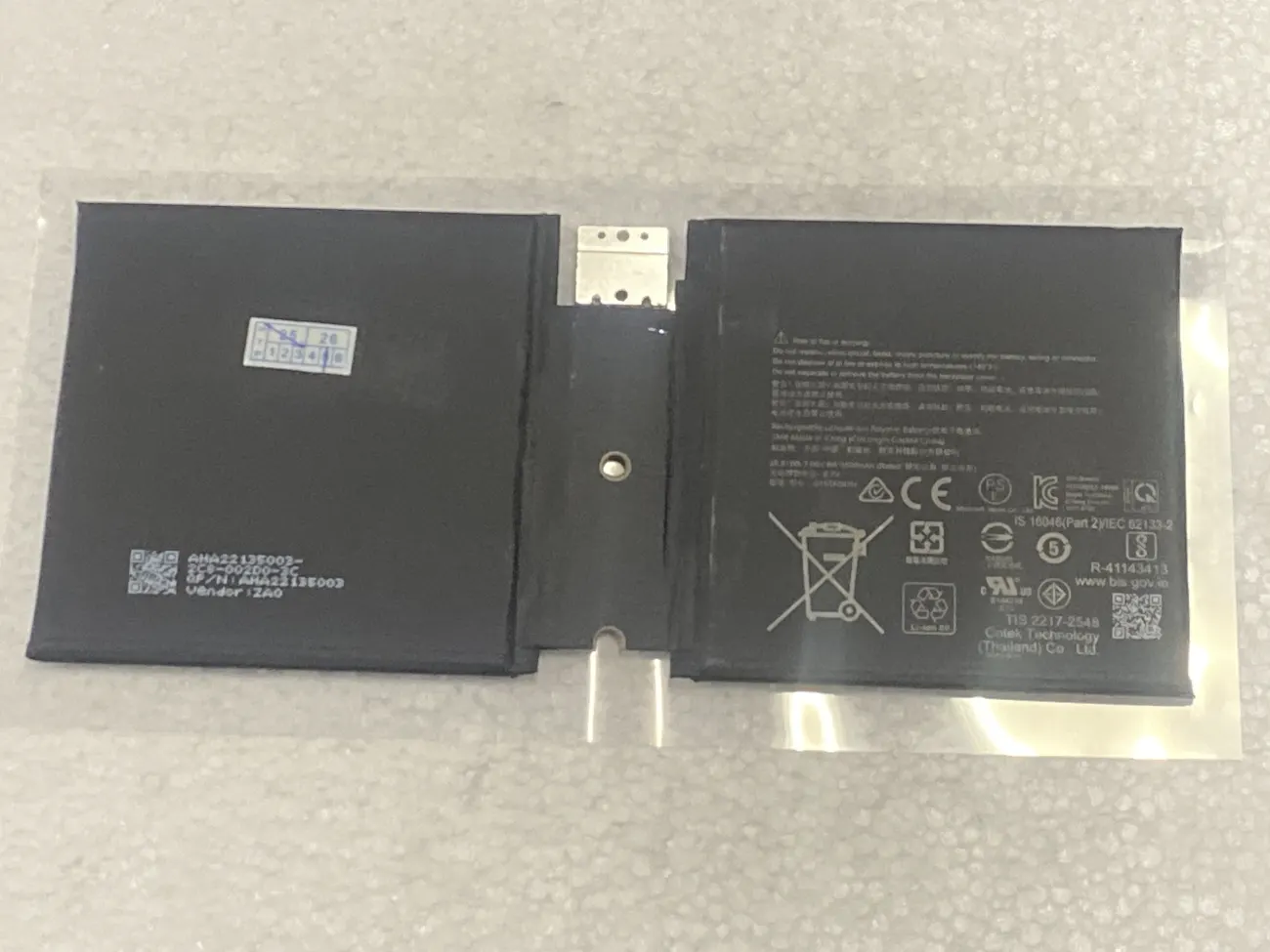 Pin Surface GO 2 (G16TA047H) Microsoft Surface Go2 1901/1926 mặt trước