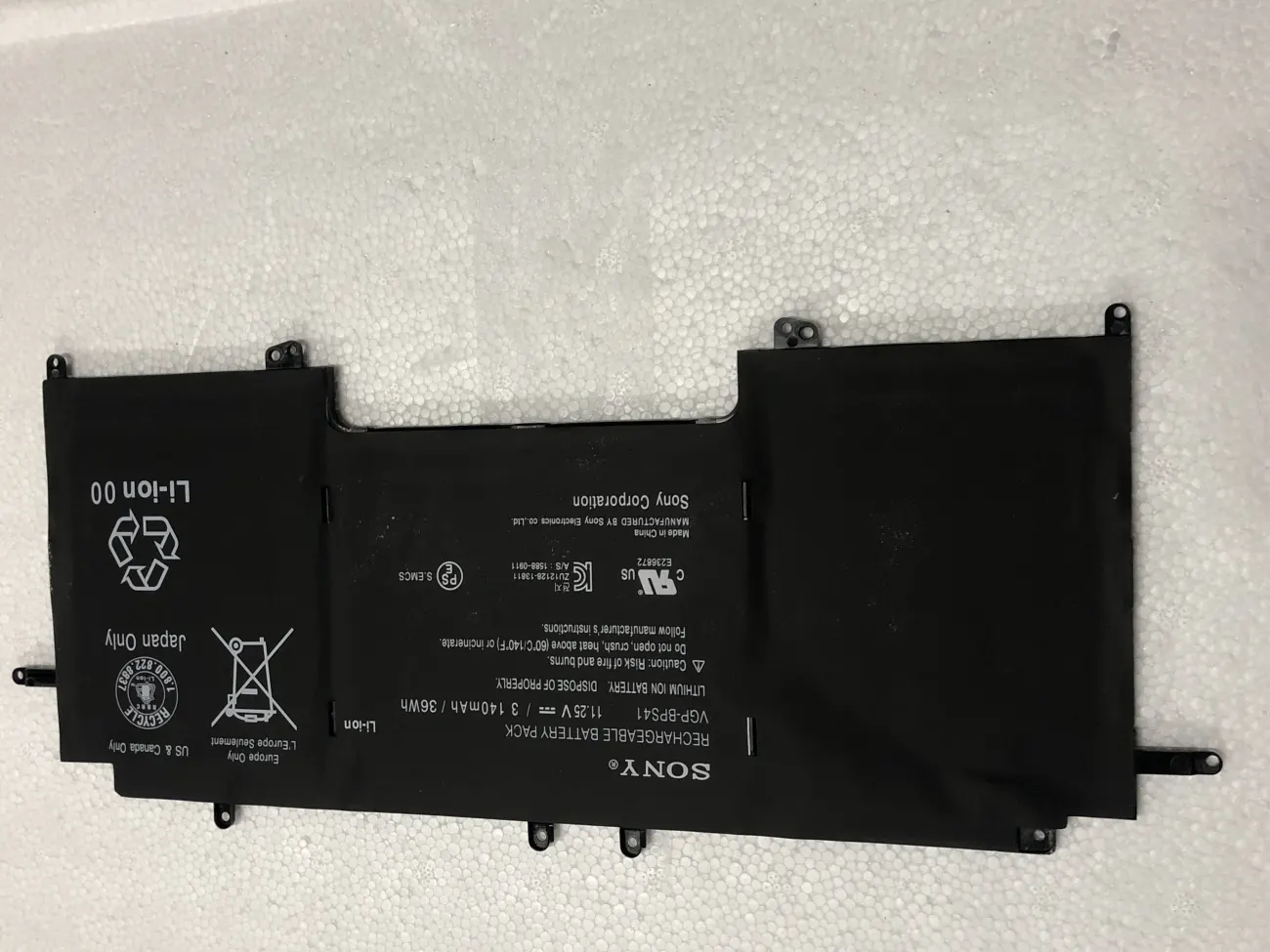 Pin SONY S41 (185330711) ZIN mặt trước