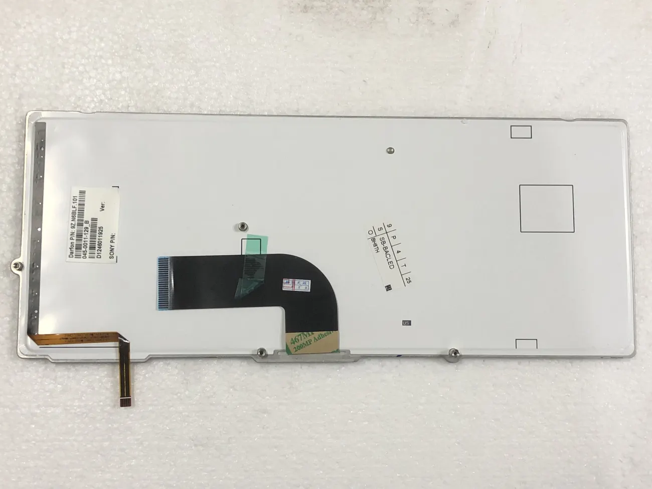 Bàn phím SONY SB BẠC (CÓ ĐÈN, ) =>VPCSB, VPCSA, VPCSC mặt sau