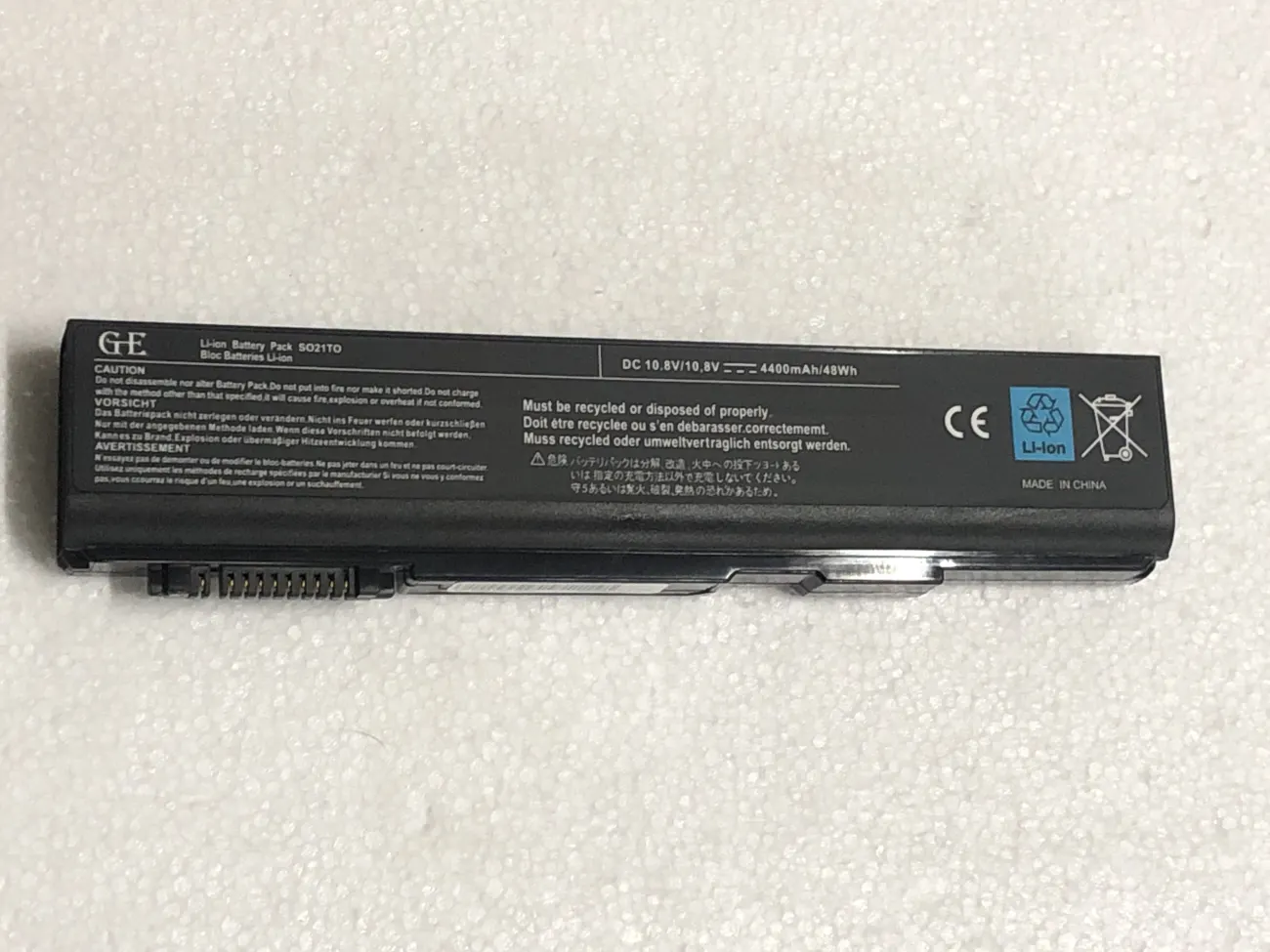 Pin TOSHIBA 3788 OEM mặt trước