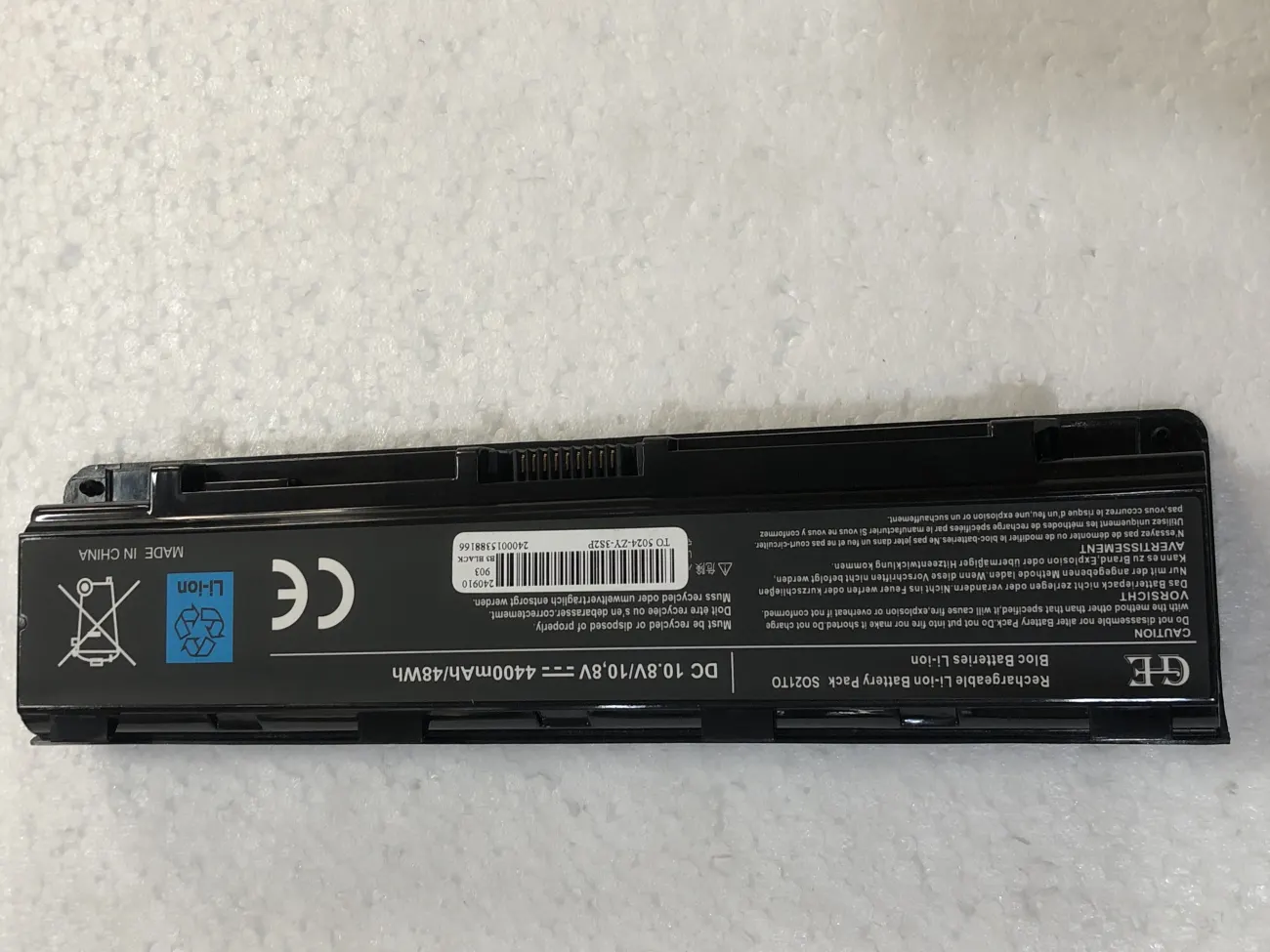 Pin Toshiba 5025 OEM mặt trước