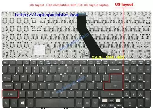 Bàn phím laptop Acer Aspire V5-571 V5-571G