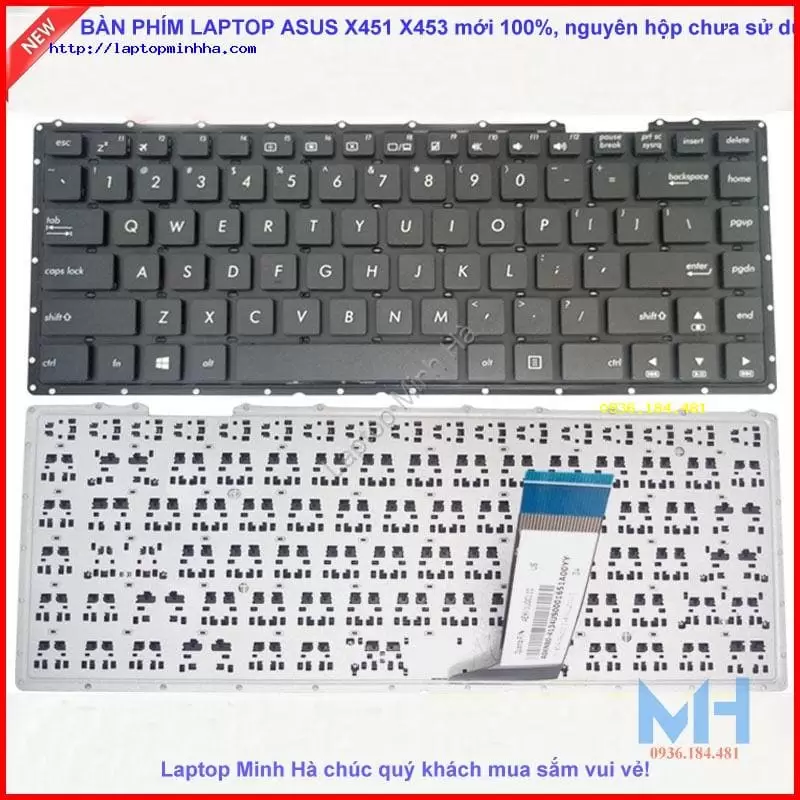 Bàn phím laptop Asus X455 X455L
