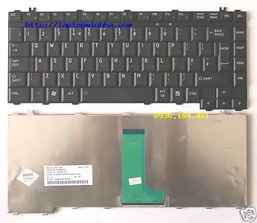 Bàn phím dùng cho laptop Toshiba Satellite M55