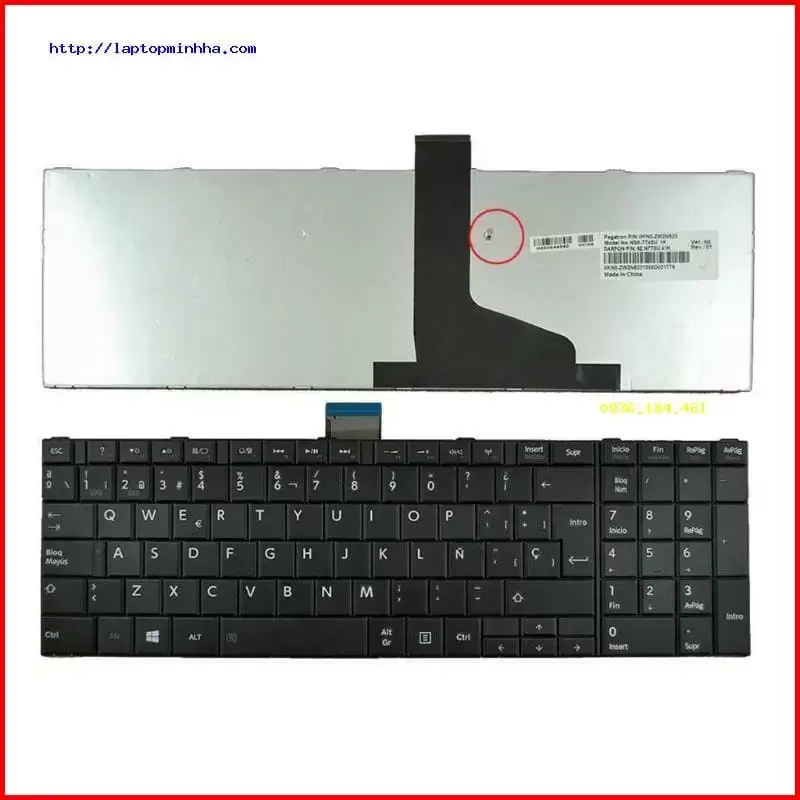 Bàn phím laptop Toshiba Satellite L975