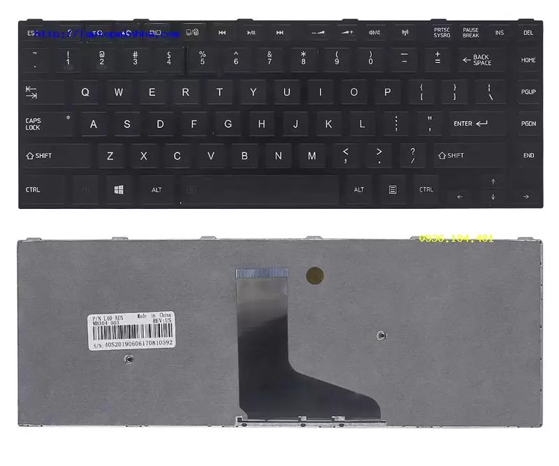 Bàn phím dùng cho laptop Toshiba Satellite L45-A
