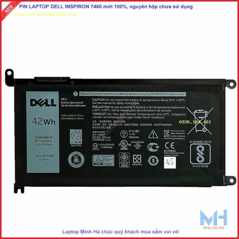 Pin laptop Dell Inspiron 5485 Zin