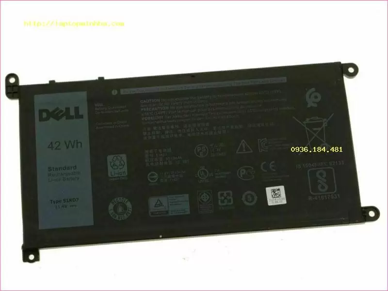 Pin laptop Dell WDX0R Series Zin