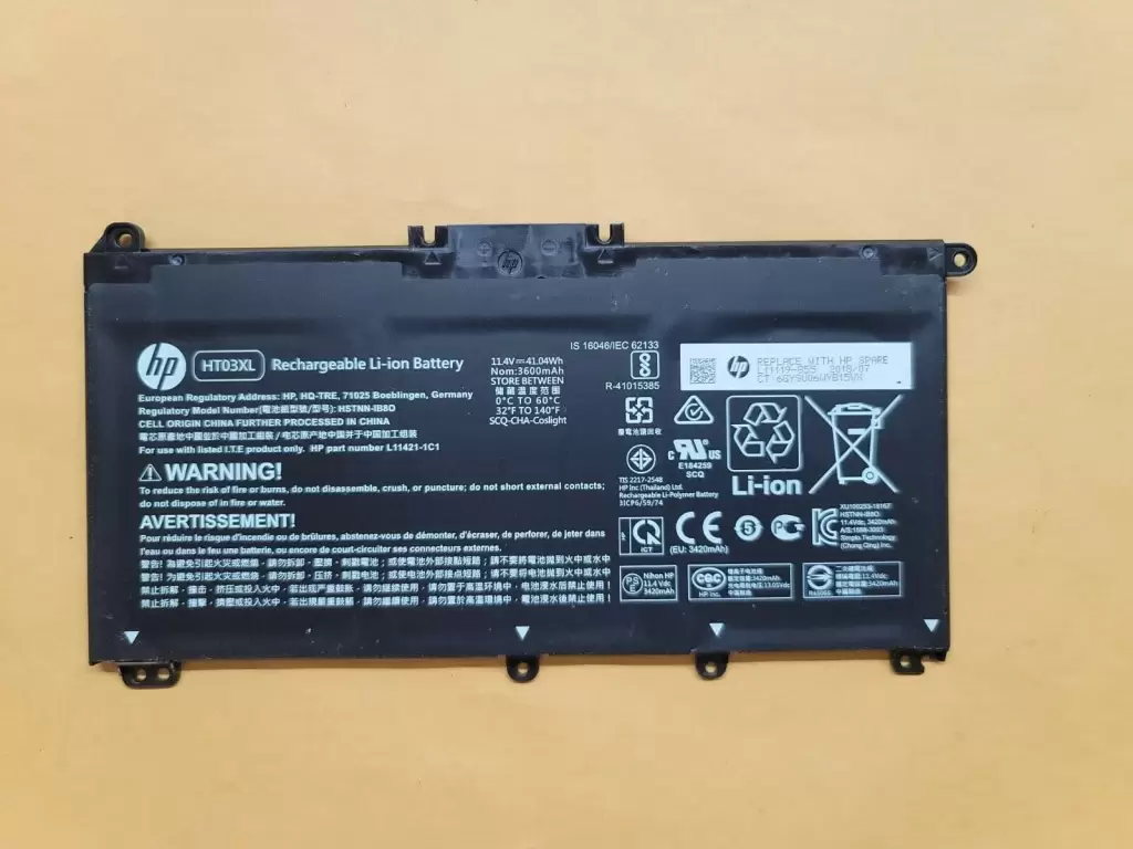Pin laptop HP TPN-I132