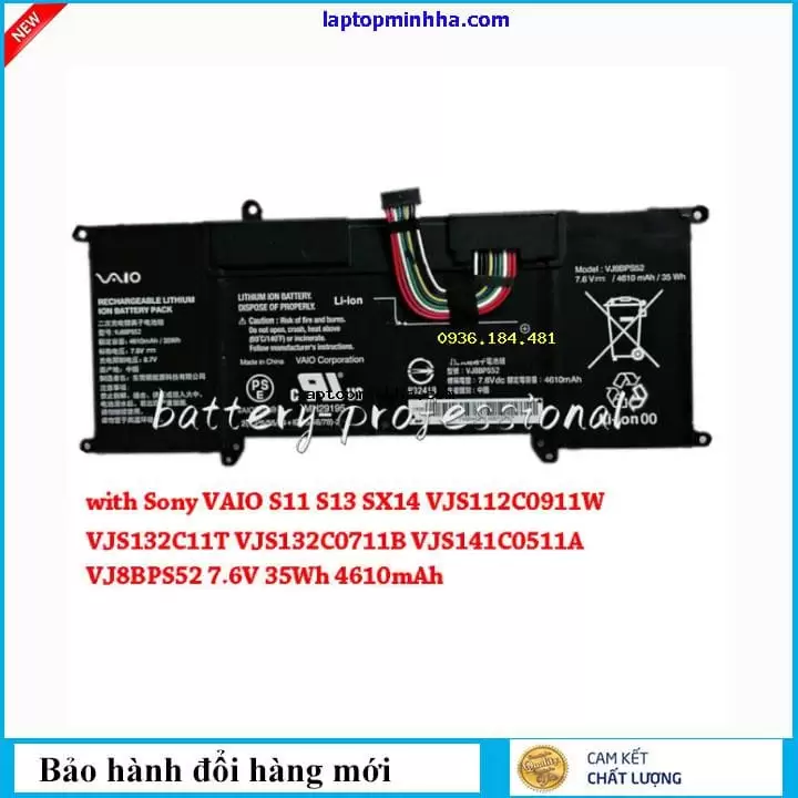 Pin laptop Sony VAIO VJS132C0611S