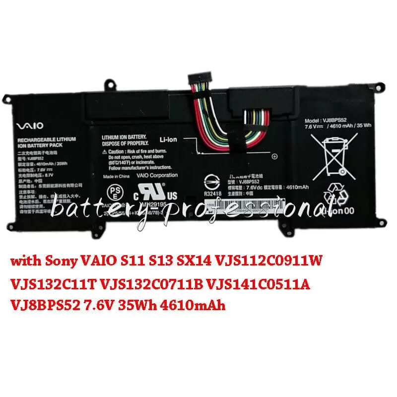 Pin laptop Sony VAIO VJ-S13-1X0111B