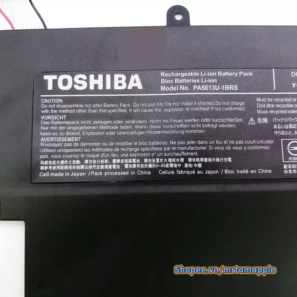 Ảnh pin Toshiba Z835-P360