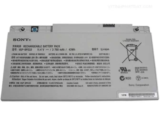 Pin laptop Sony VAIO SVT15113CDS