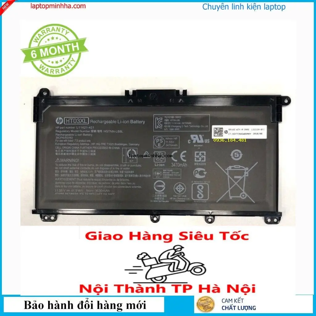 Pin dùng cho laptop HP 14S-CF