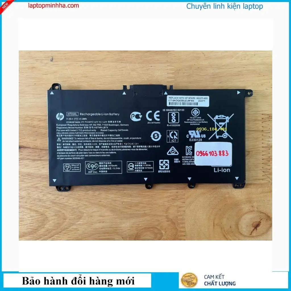 Pin dùng cho laptop HP Pavilion 15-DA0305UR