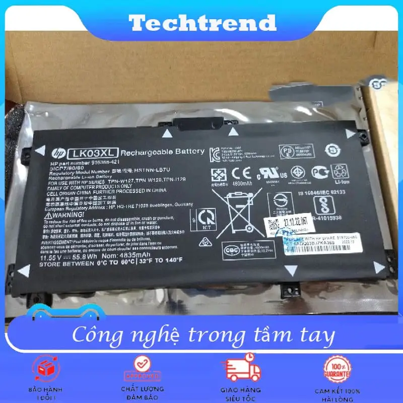 Pin laptop HP Envy X360 15-CN0002UR