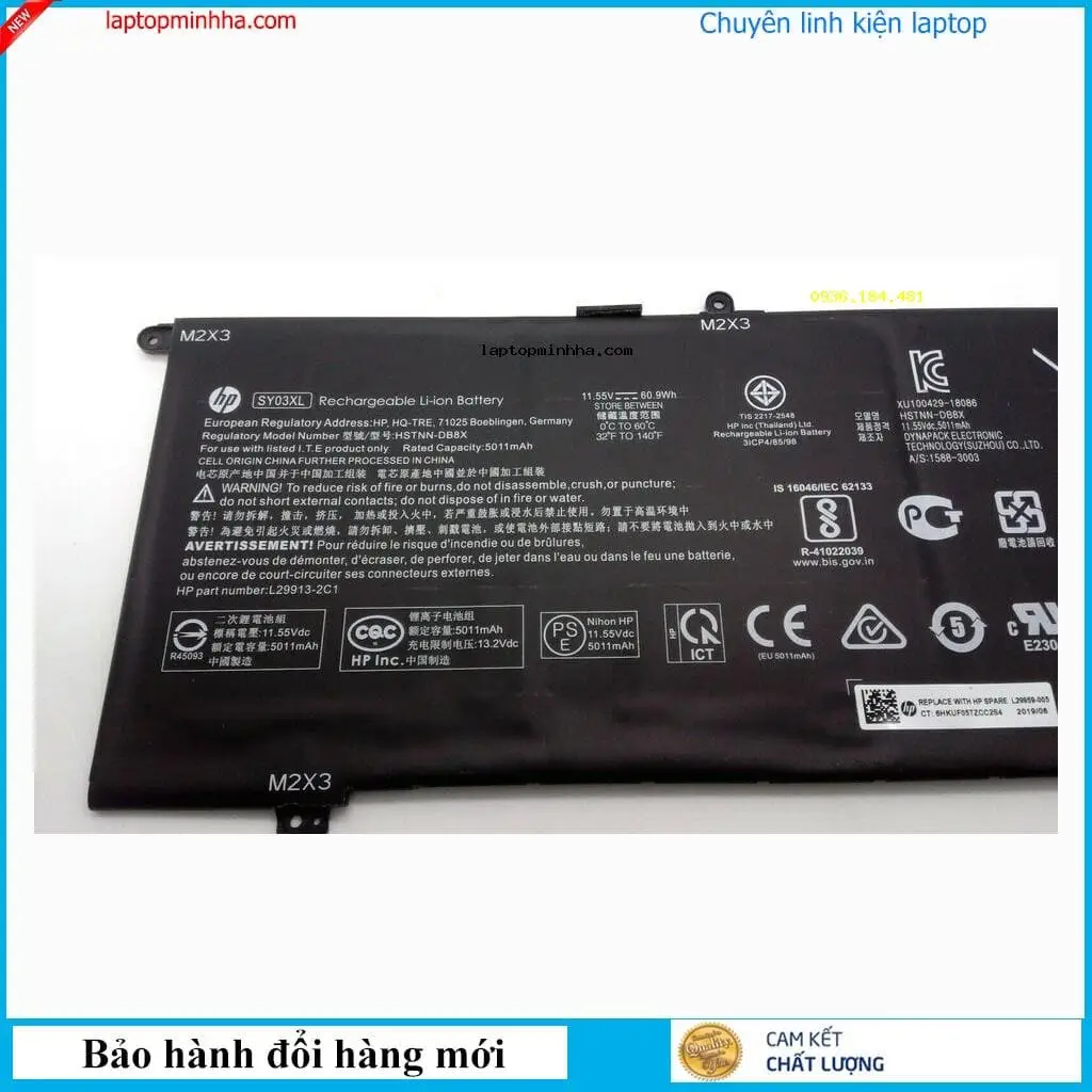 Pin laptop HP CHROMEBOOK 15-DE0055CL
