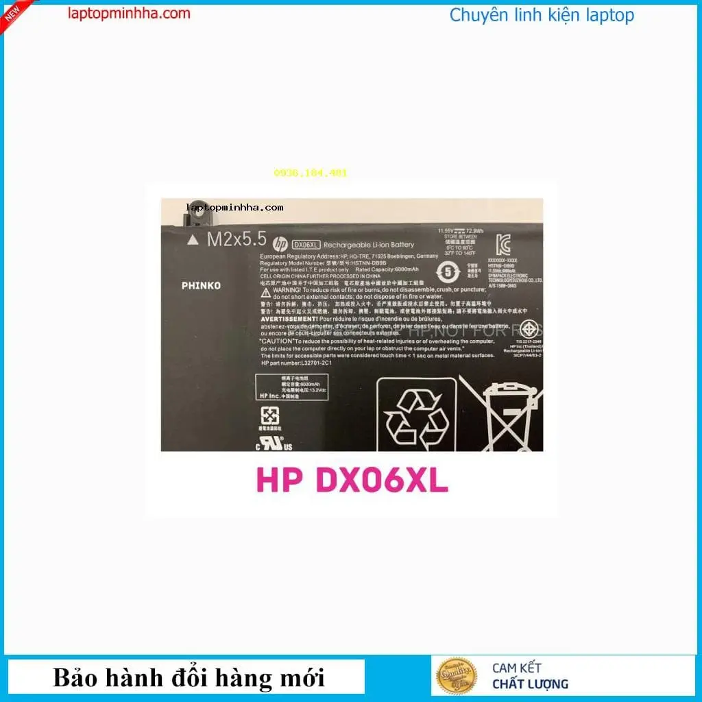 Pin laptop HP HSTNN-DB9B