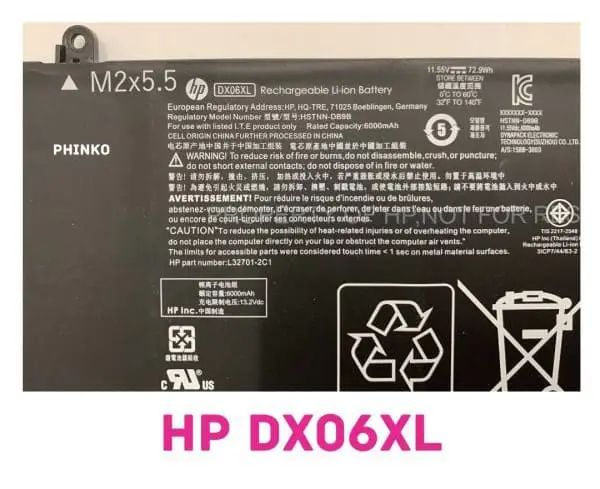 Pin laptop HP Omen X 15-DG0030NG