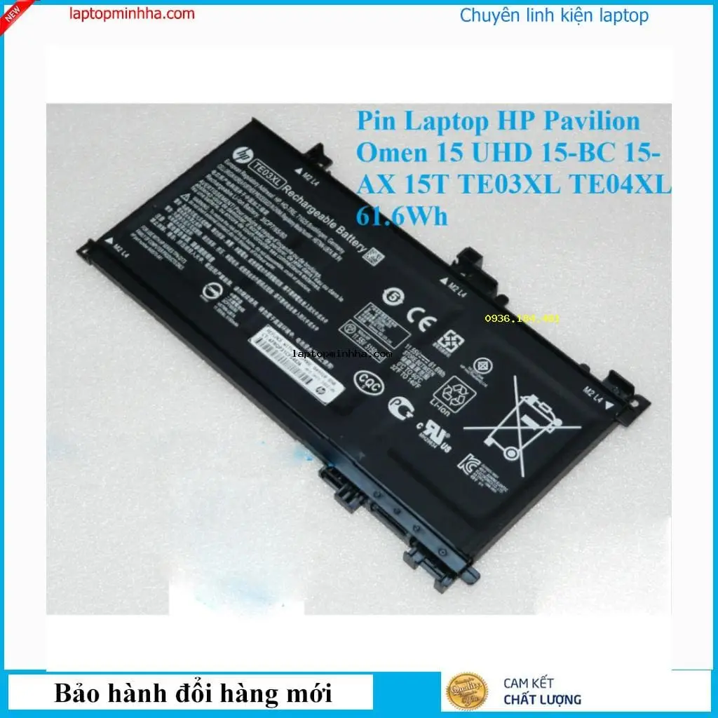 Pin laptop HP Omen 15-AX054NW