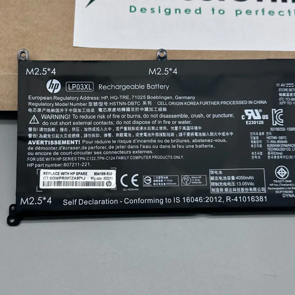 Pin laptop HP TPN-C124
