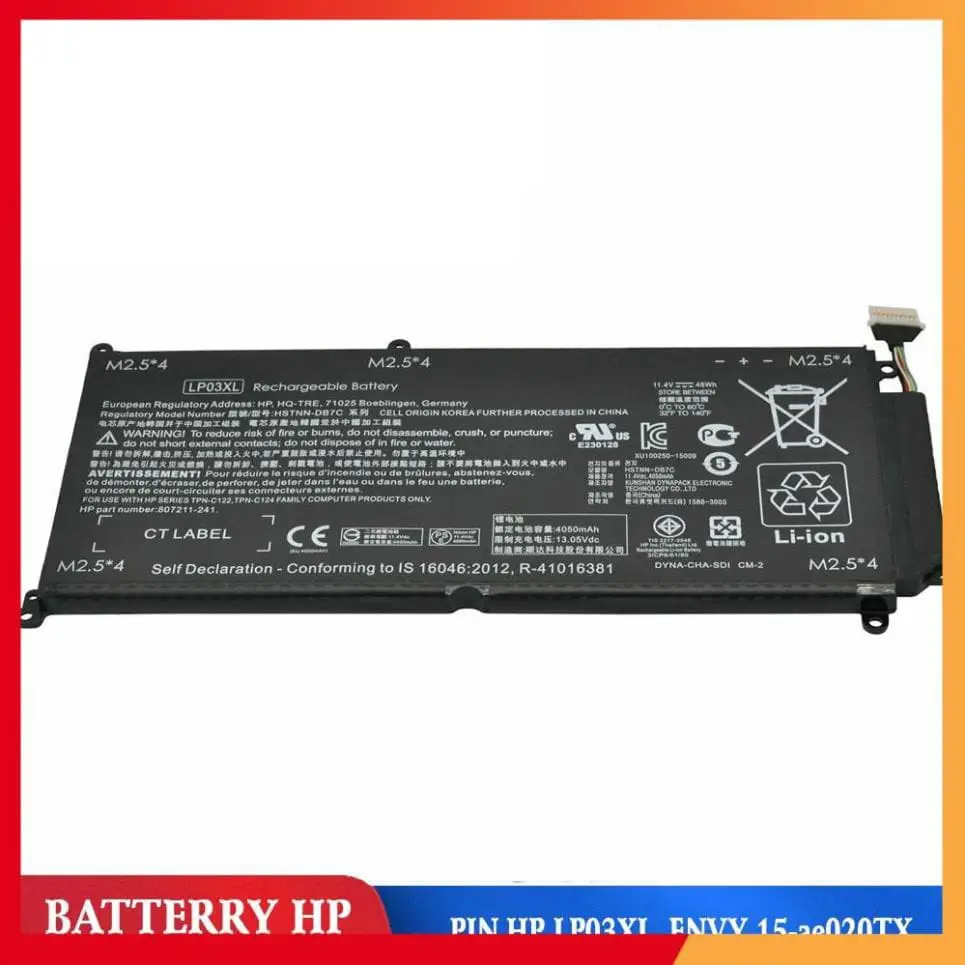 Pin laptop HP Envy 15-AE101UR