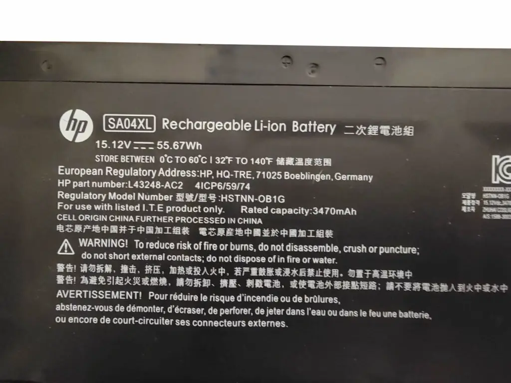 Pin dùng cho laptop HP Envy 17-CG0000NN