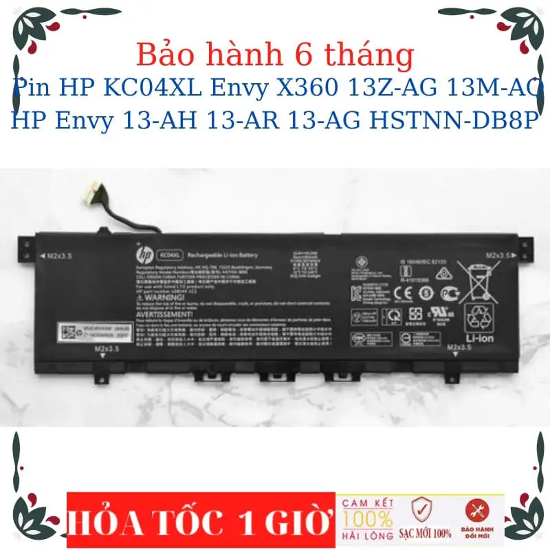 Pin laptop HP Envy 13-AQ1124NO