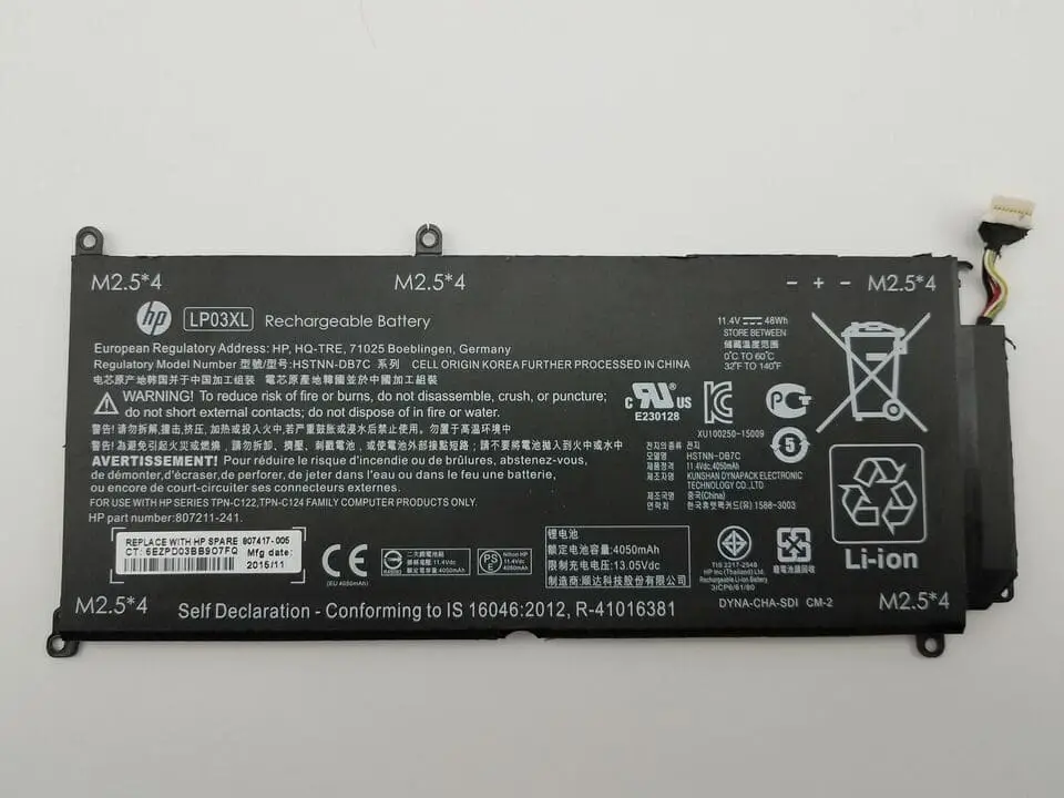 Pin laptop HP LP03055XL-PR