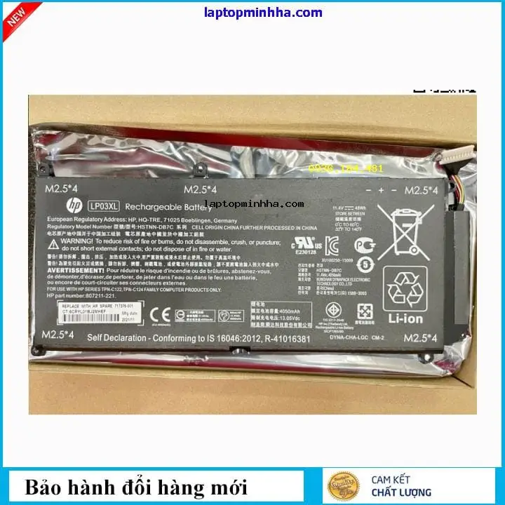 Pin dùng cho laptop HP LP03055XL