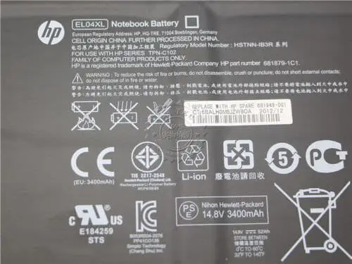 Pin laptop HP Envy TouchSmart 4 X9-55