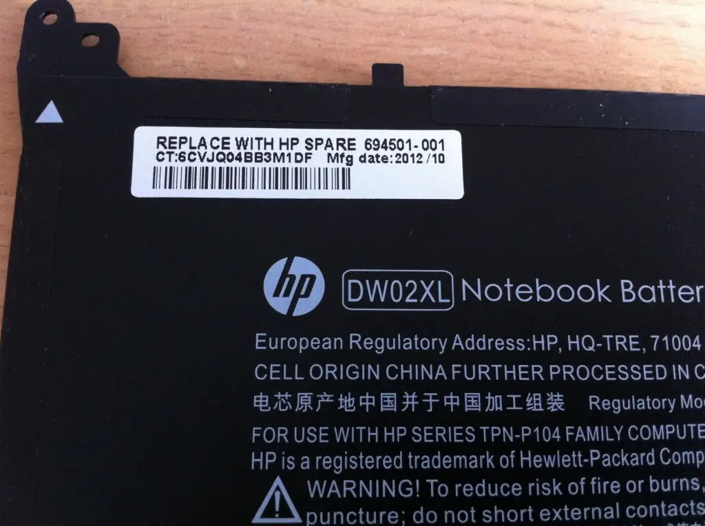 Pin laptop HP 694501-001