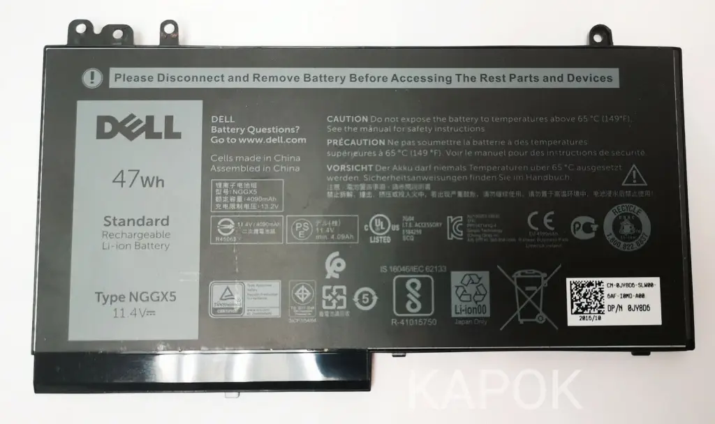 Pin dùng cho laptop Dell FDX0T