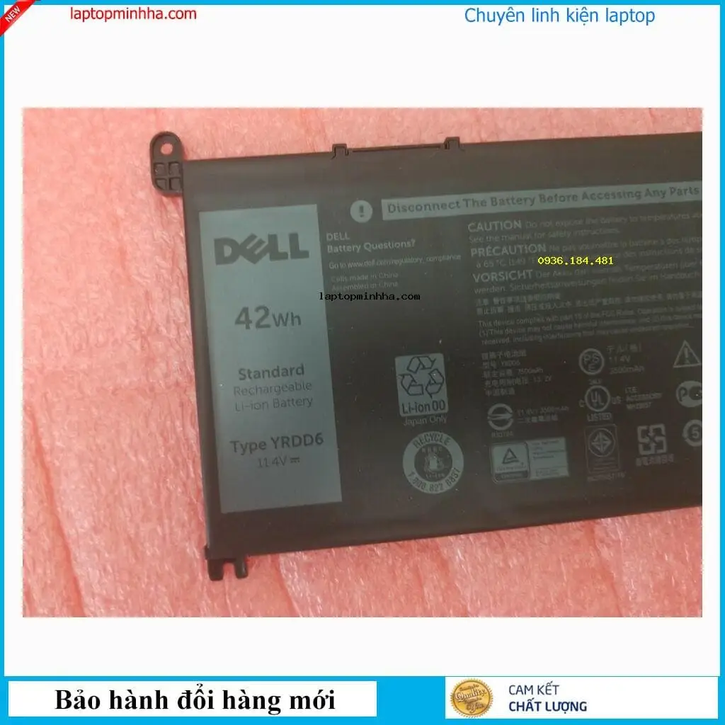 Pin dùng cho laptop Dell Inspiron 5580 56wh YRDD6
